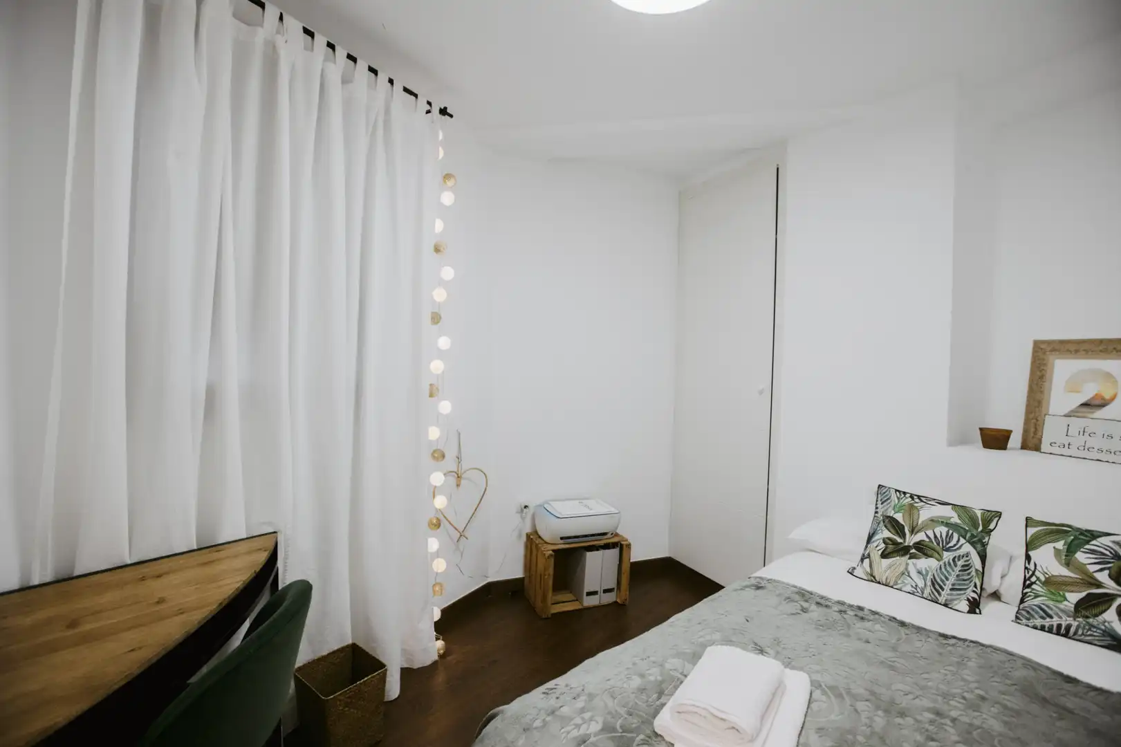 Bedroom of Apartments for rent in Calpe / Calp  with Air Conditioner, Heating and Parquet flooring