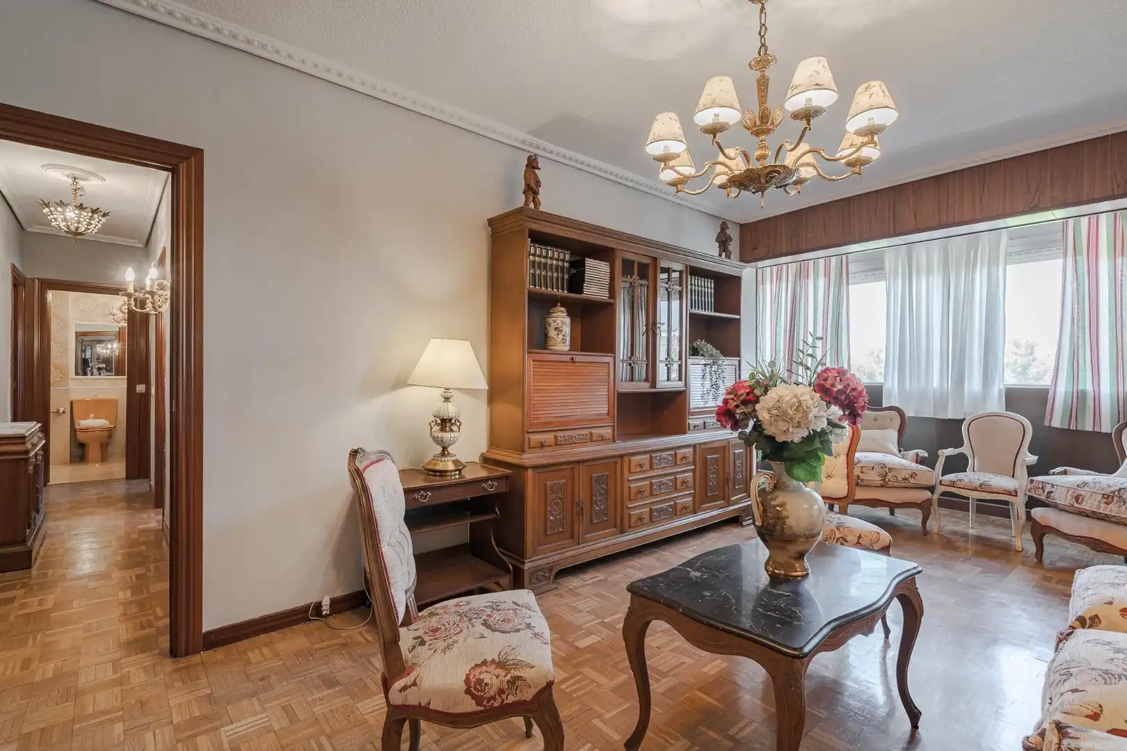 Living room of Flat for sale in Alcalá de Henares  with Heating, Terrace and Furnished