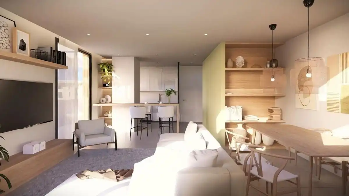 Sala d'estar de Apartament en venda en Jávea / Xàbia amb Alarma i Piscina comunitària