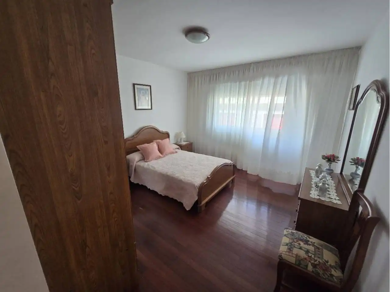 Schlafzimmer von Wohnung zum Verkauf in Baleira mit Heizung, Terrasse und Möbliert