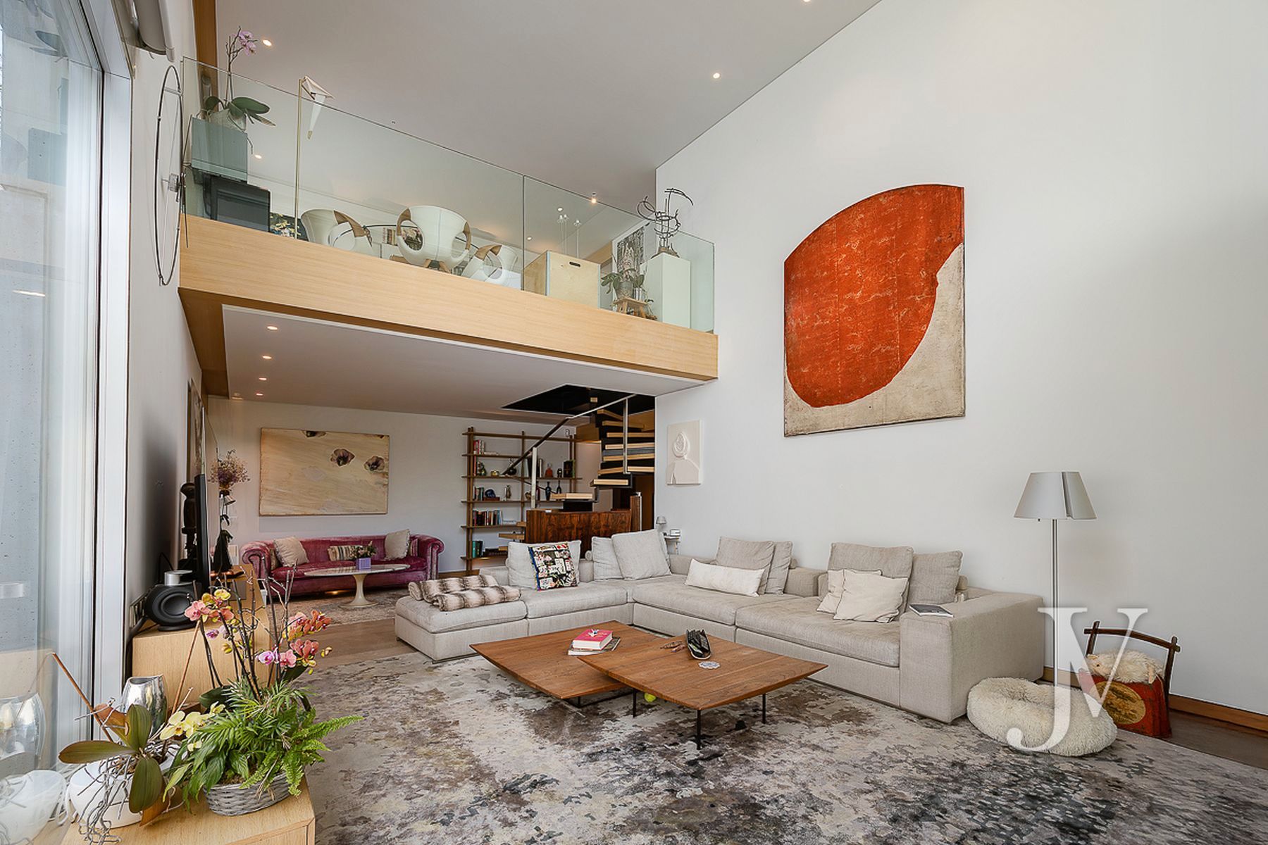 Sala de estar de Planta baja en venta en  Madrid Capital con Aire acondicionado, Calefacción y Jardín privado
