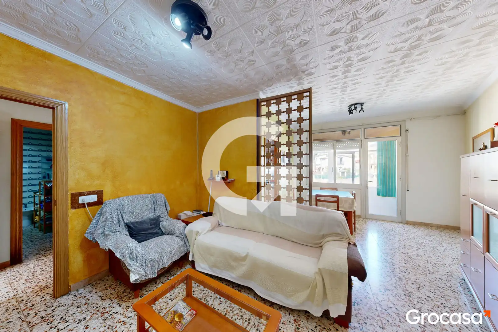 Sala d'estar de Casa o xalet en venda en Sant Boi de Llobregat amb Calefacció, Jardí privat i Terrassa