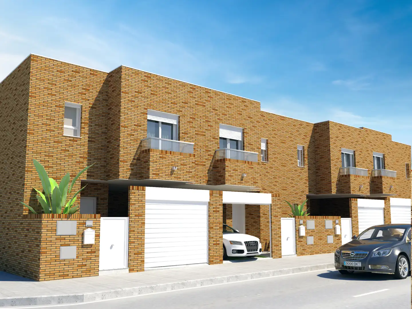 Vista exterior de Casa adosada en venda en Almería amb Jardí privat i Balcó