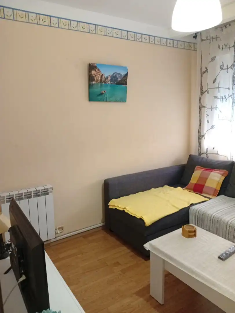 Sala de estar de Piso en venta en Gijón  con Calefacción, Parquet y Terraza