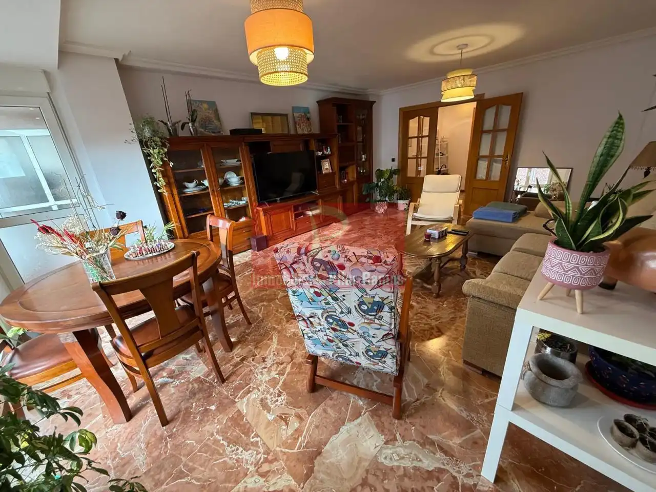 Sala de estar de Piso en venta en San Andrés del Rabanedo con Calefacción, Parquet y Terraza