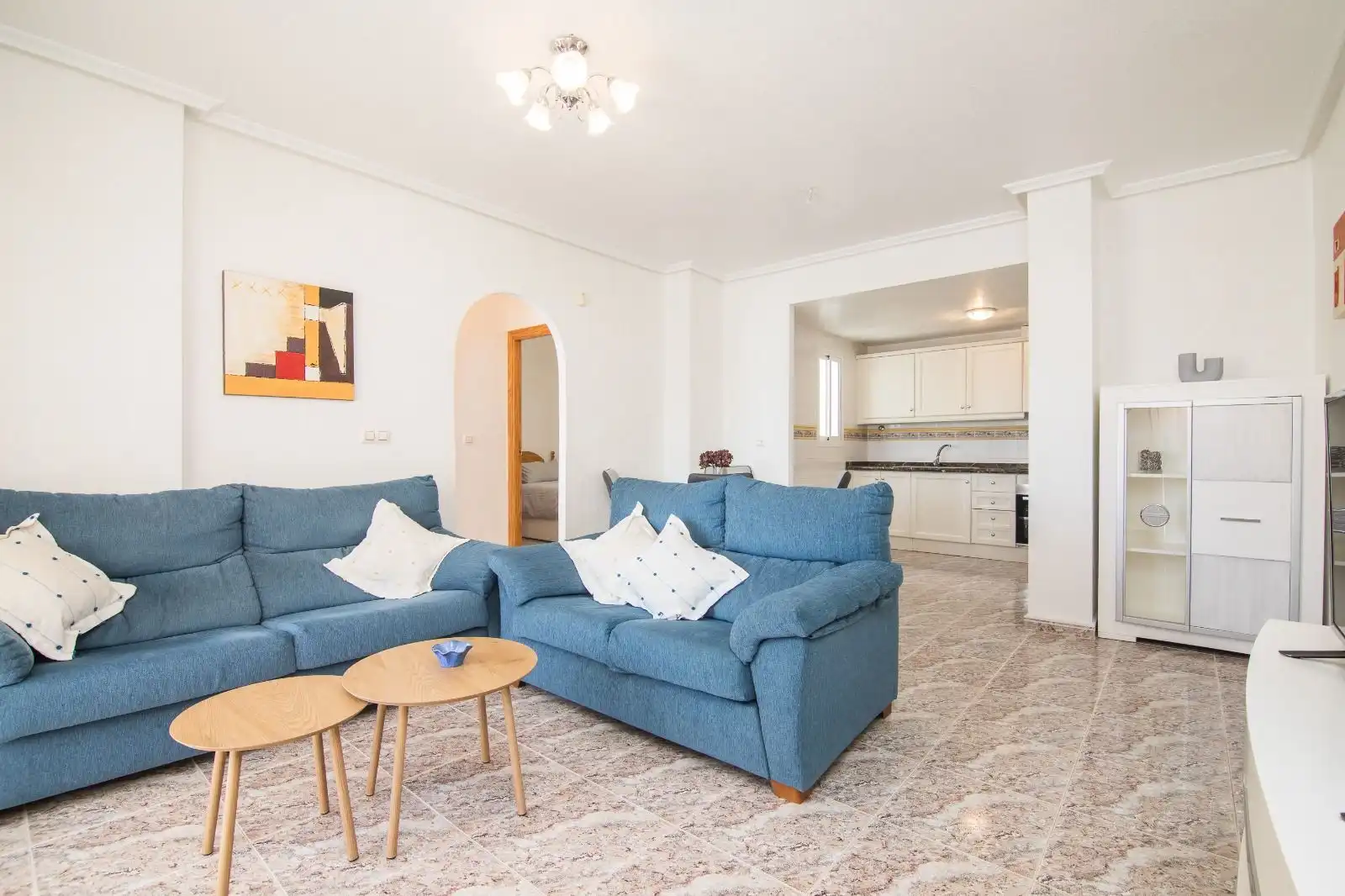 Wohnzimmer von Wohnung zur Miete in Orihuela mit Klimaanlage, Heizung und Terrasse