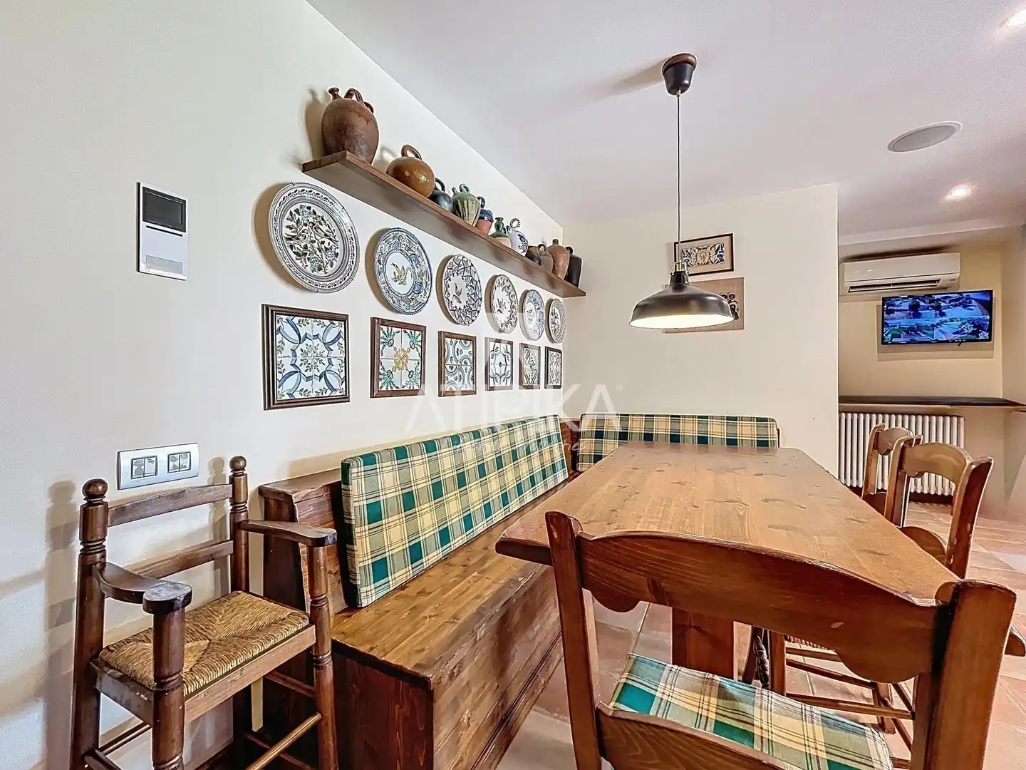 Dining room of Country homes for sale in La Granada  with Air Conditioner, Heating and Storage room