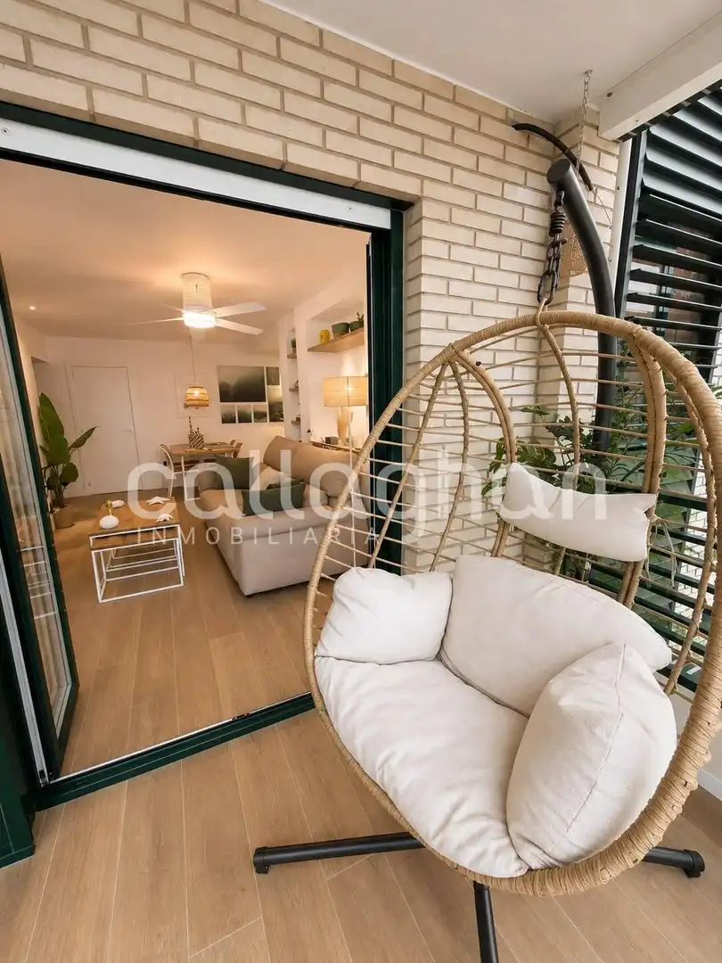 Living room of Flat for rent in Benicasim / Benicàssim  with Air Conditioner, Heating and Terrace