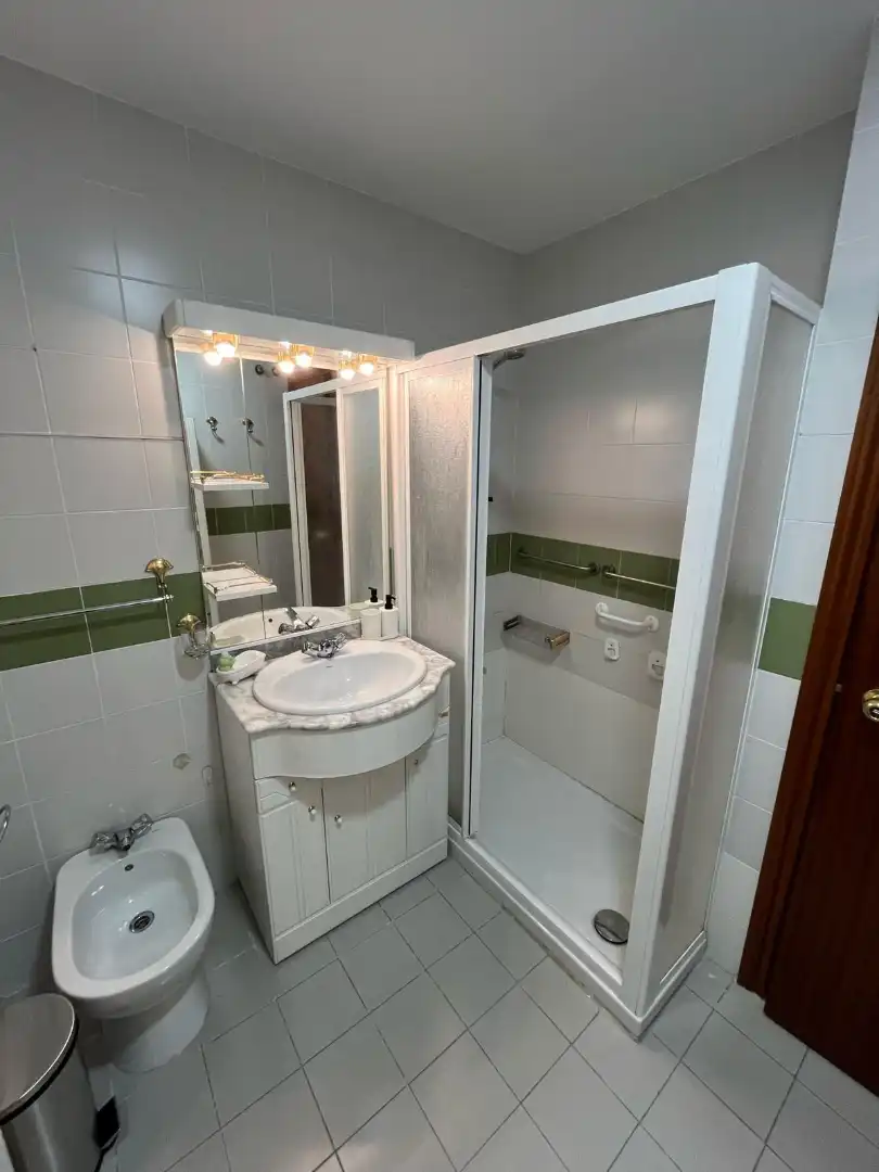 Bathroom of Flat for share in Madrid  with Heating, Terrace and Furnished