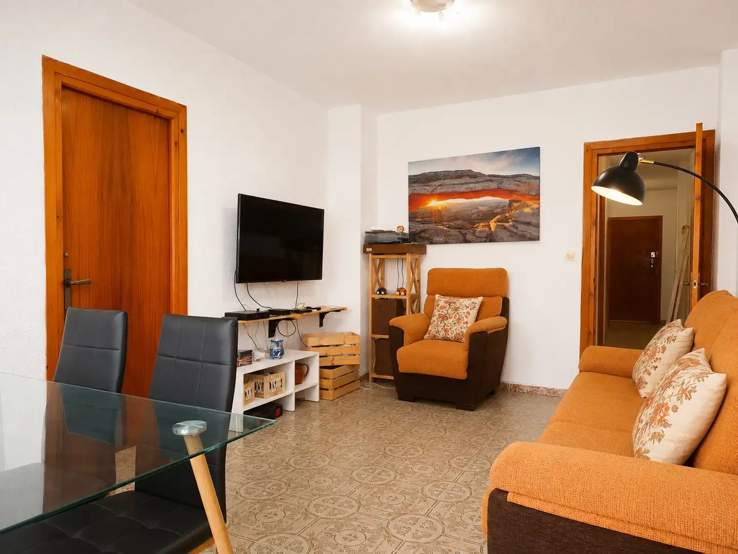 Living room of Flat for sale in Torrenueva Costa  with Furnished