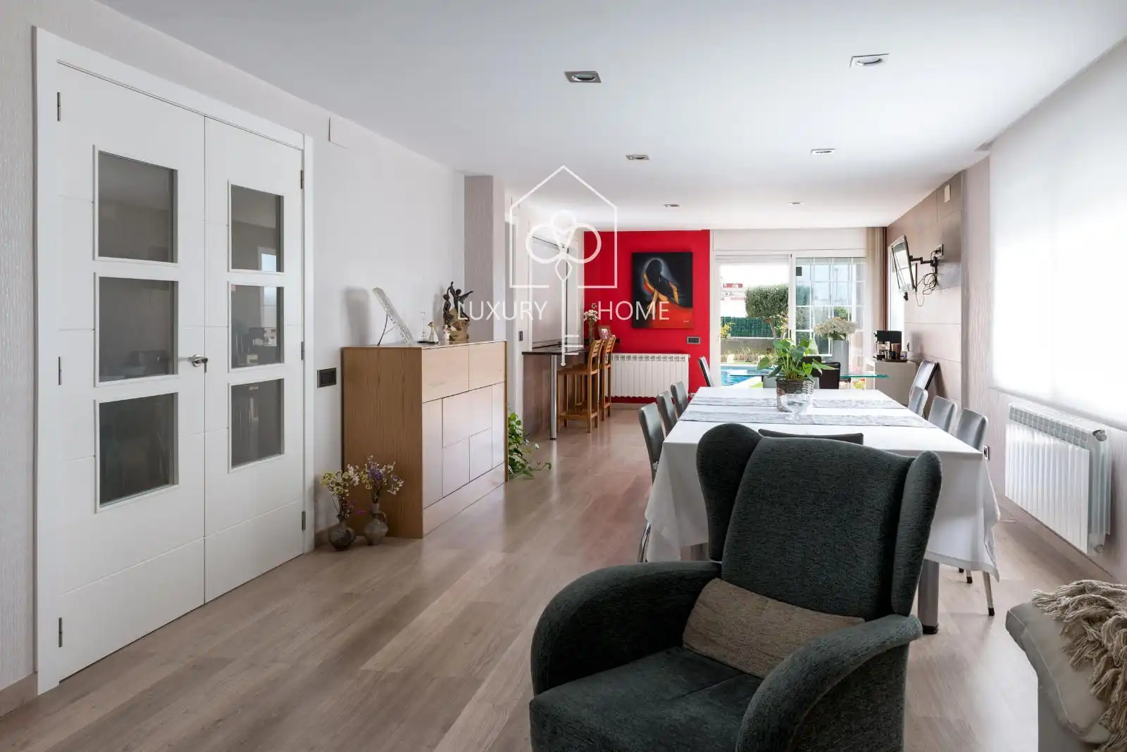 Sala d'estar de Casa o xalet en venda en Viladecans amb Aire condicionat, Calefacció i Parquet