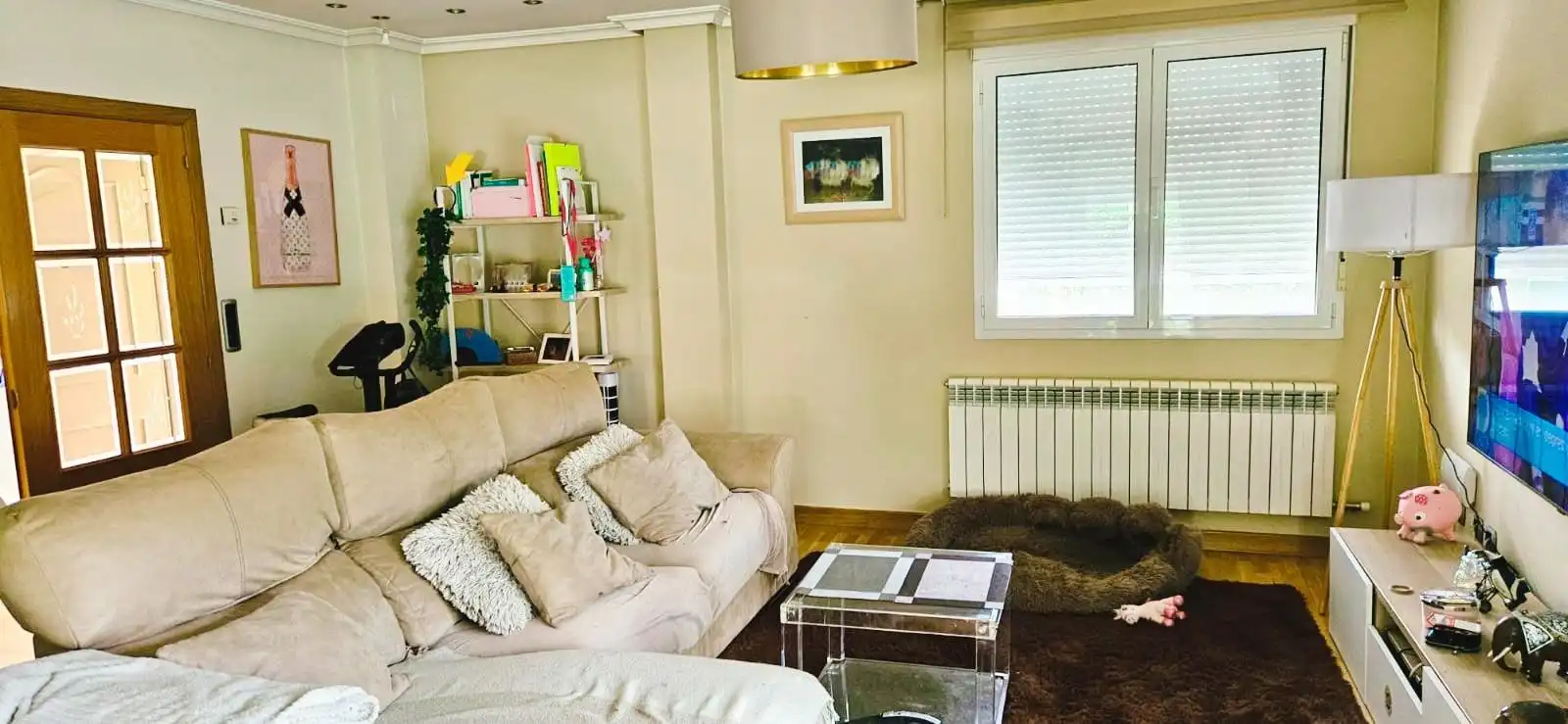 Sala de estar de Casa o chalet en venta en Villalobón con Calefacción, Jardín privado y Parquet