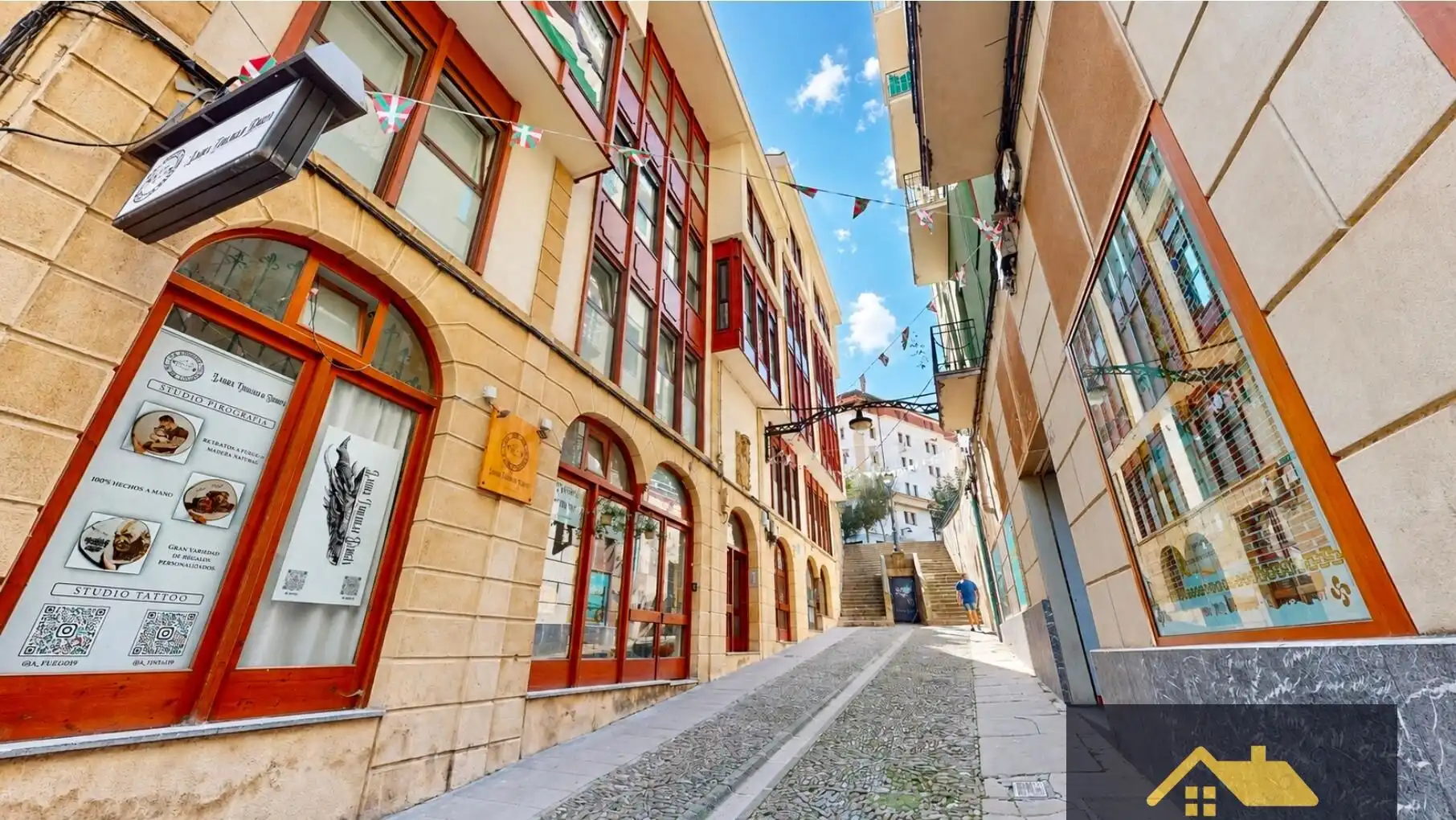 Vista exterior de Piso en venta en Portugalete con Calefacción y Amueblado