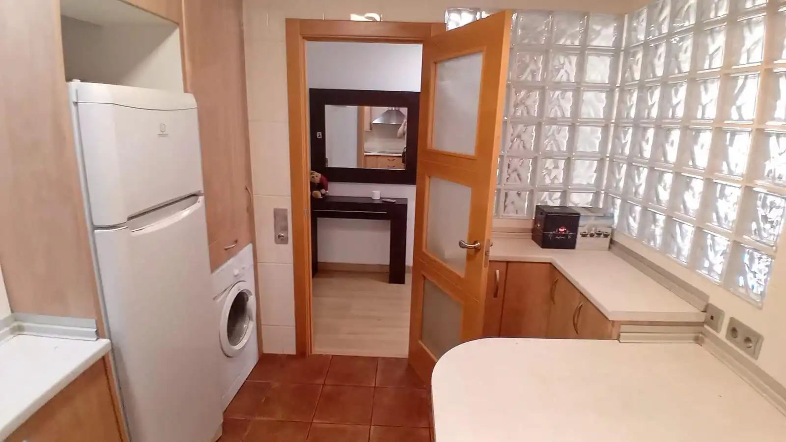 Cocina de Apartamento en venta en Lleida con Calefacción, Parquet y Amueblado