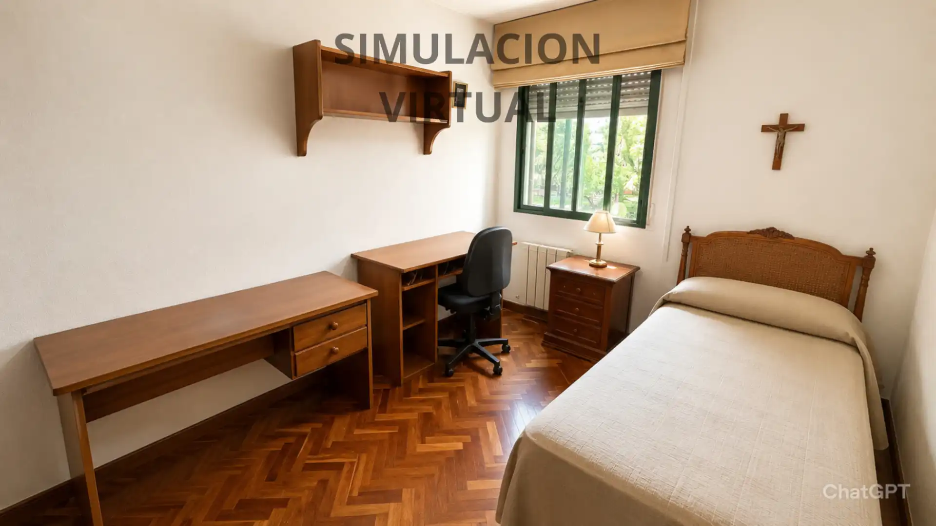 Dormitori de Casa adosada en venda en Villanueva del Pardillo amb Aire condicionat, Calefacció i Jardí privat