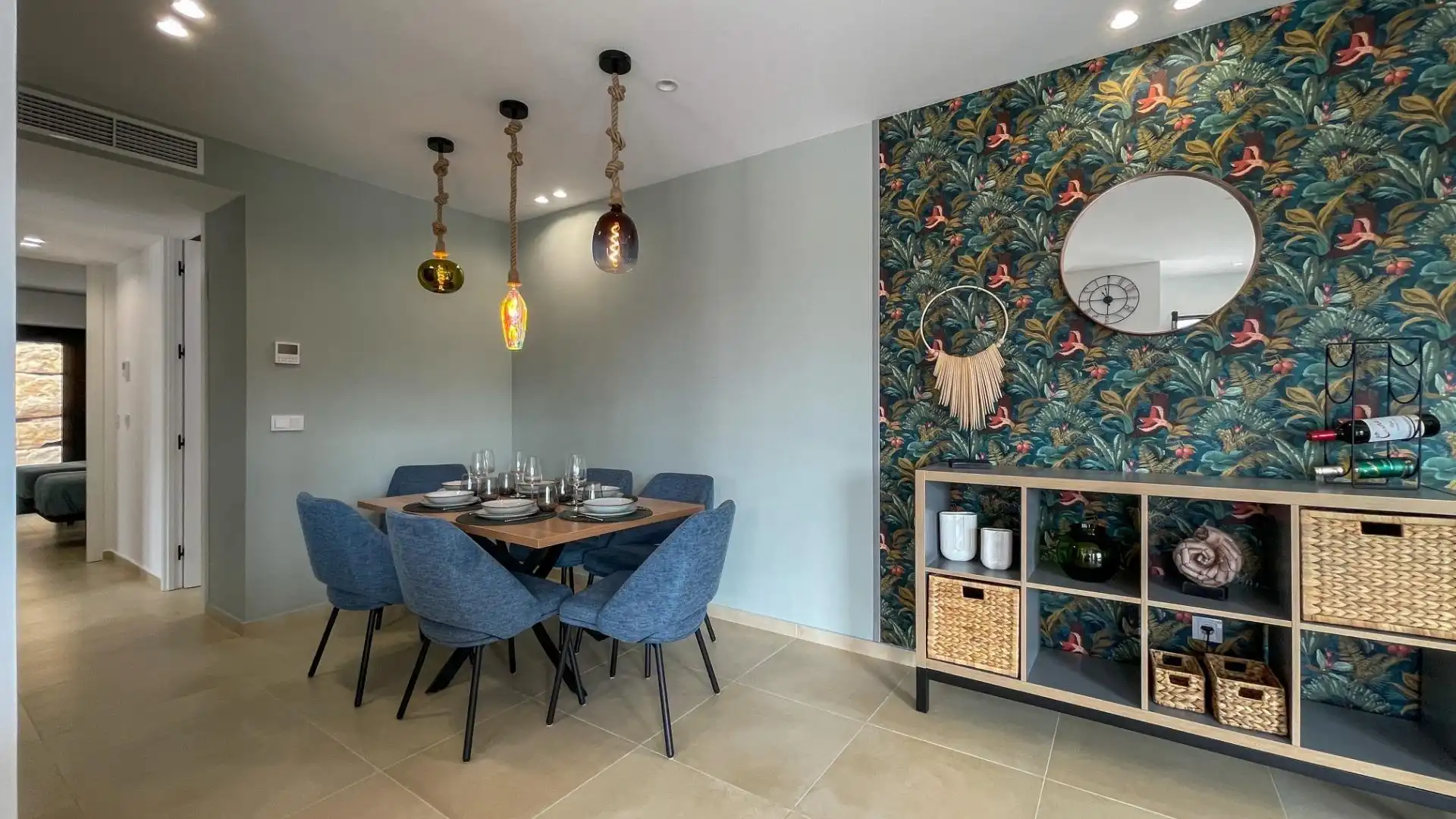 Dining room of Houses for rent in Finestrat  with Air Conditioner, Heating and Private garden