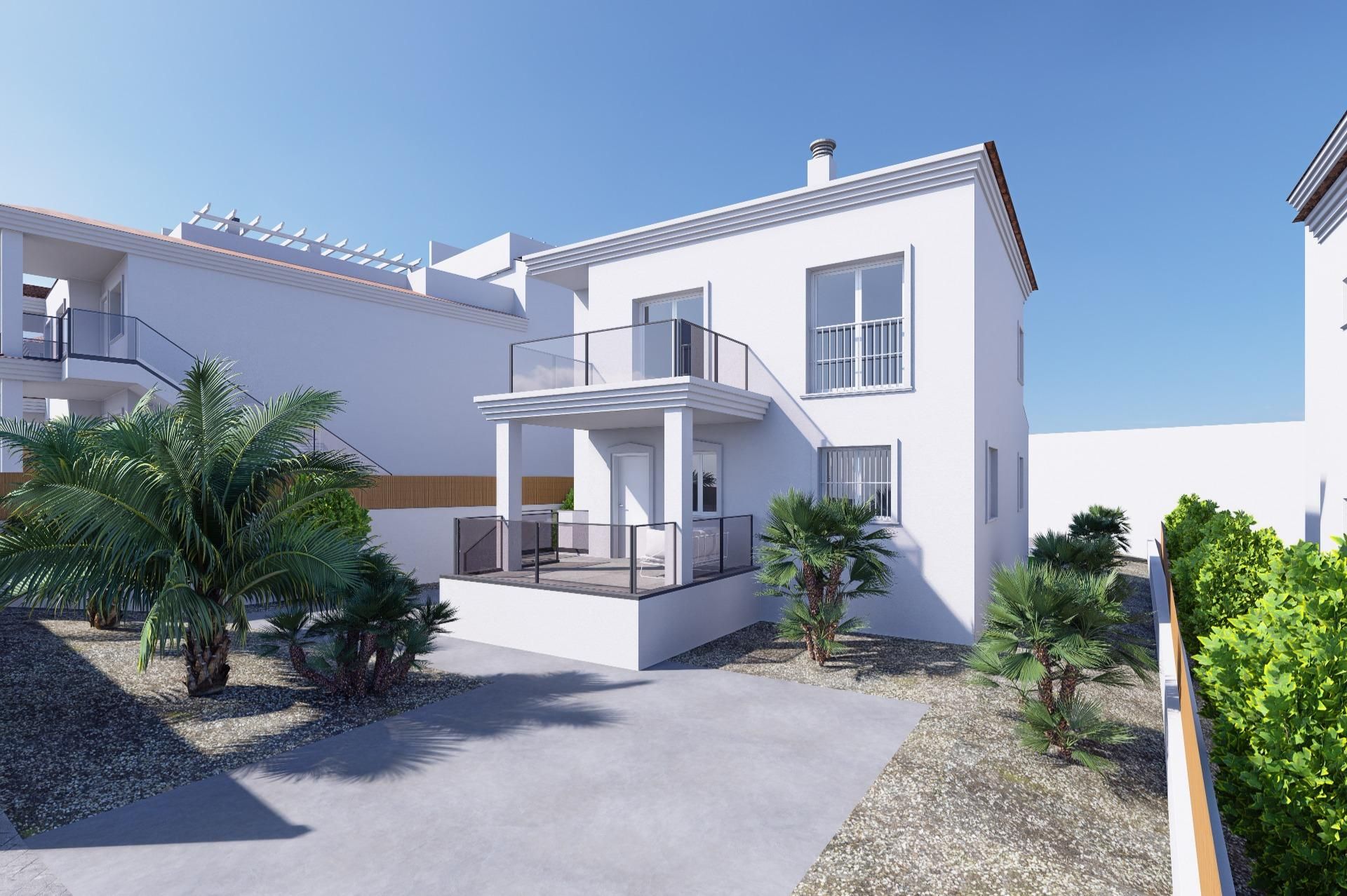 Vista exterior de Casa o xalet en venda en Castalla amb Aire condicionat, Terrassa i Piscina comunitària