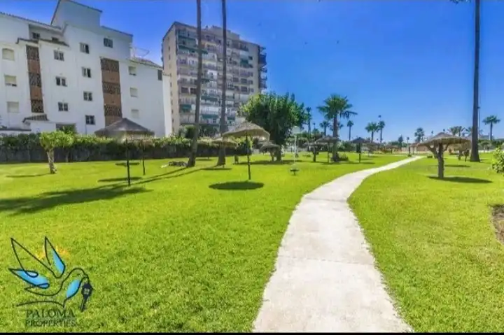 Außenansicht von Wohnung zur Miete in Benalmádena mit Klimaanlage, Möbliert und Gemeinschaftspool