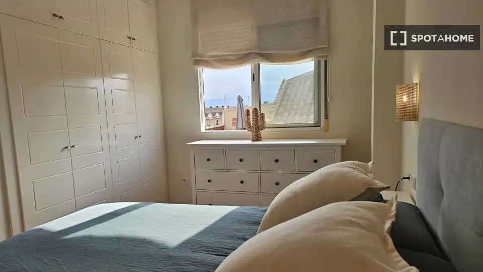 Bedroom of Flat for rent in Murcia  with Air Conditioner, Heating and Furnished