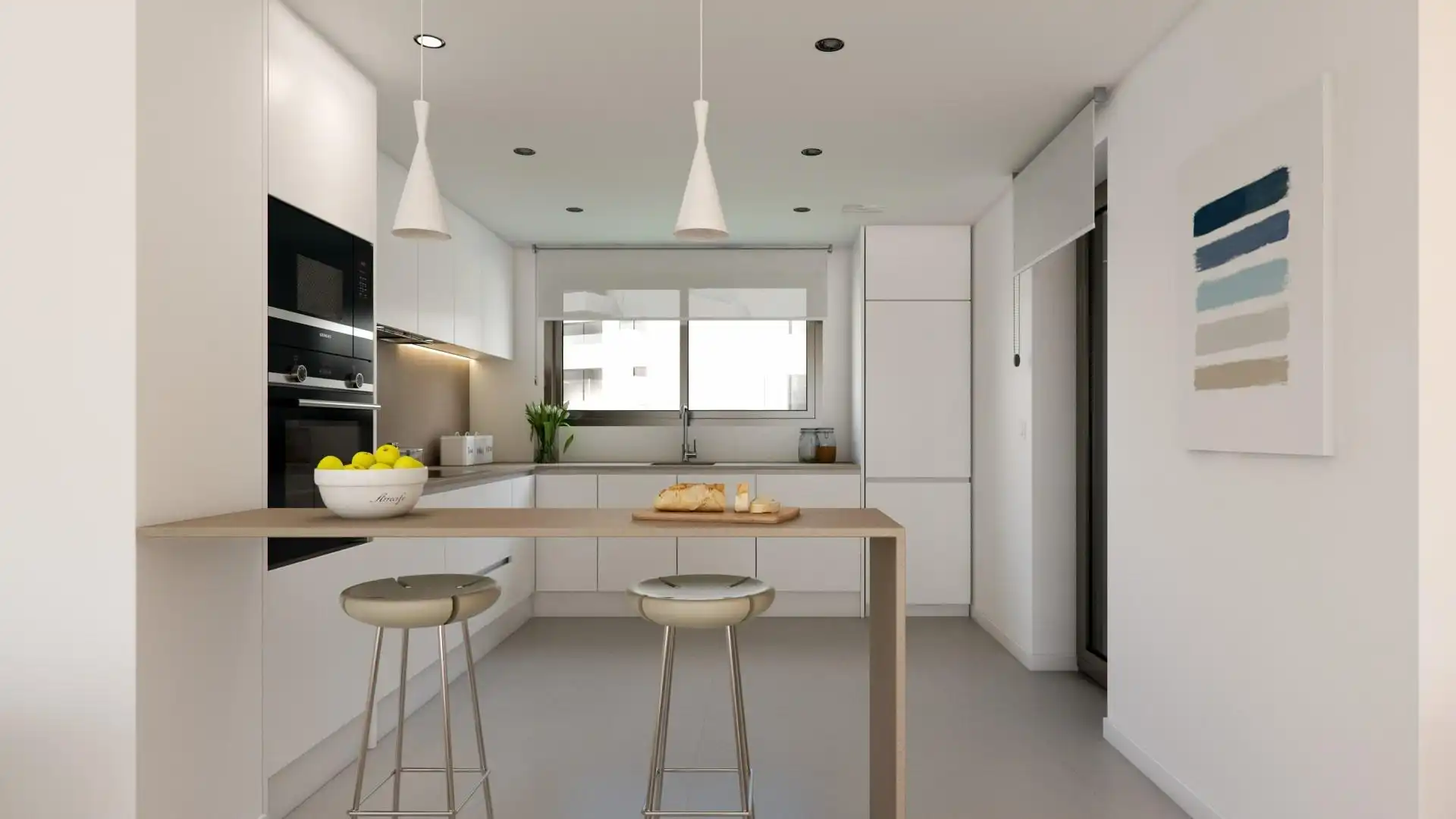 Cocina de Apartamento en venta en Casares con Jardín privado, Terraza y Piscina comunitaria