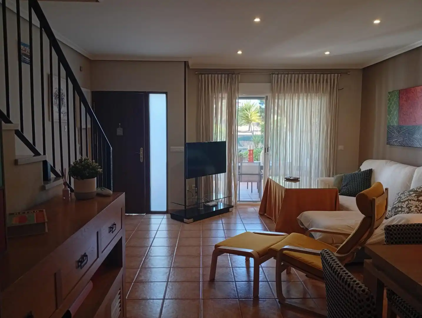 Living room of Detached homes for sale in Vera  with Air Conditioner, Private garden and Terrace