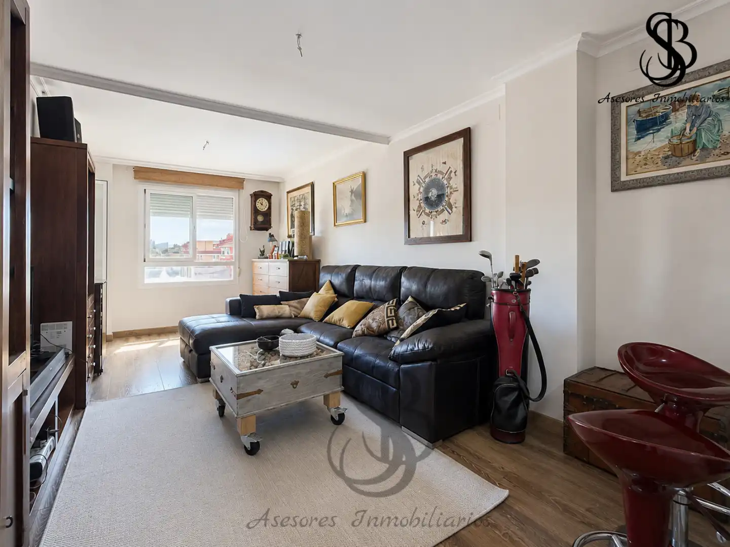 Sala de estar de Ático en venta en San Vicente del Raspeig / Sant Vicent del Raspeig con Aire acondicionado, Calefacción y Parquet