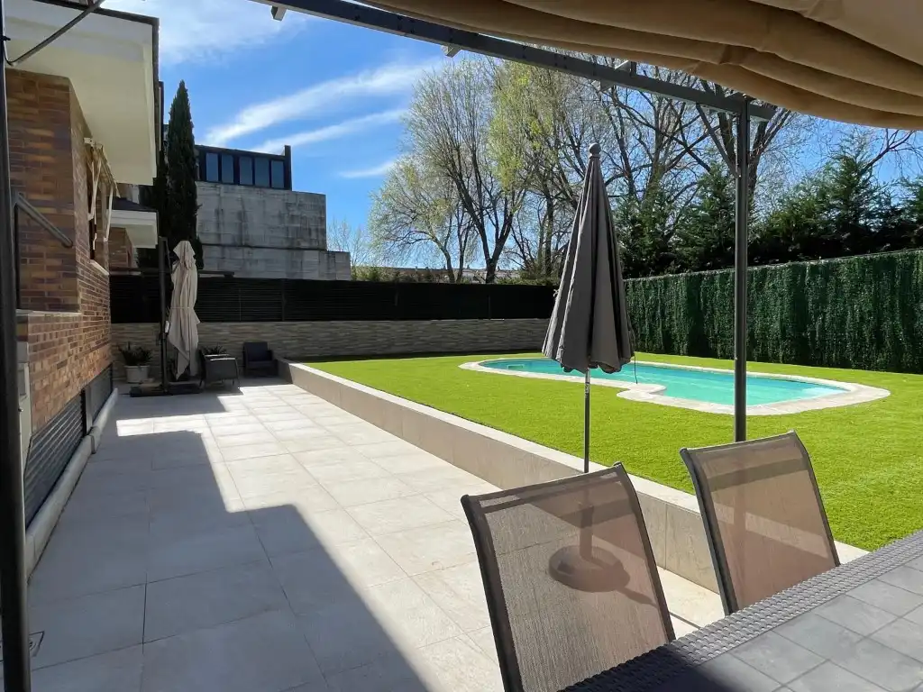 Terrace of Detached homes for sale in Las Rozas de Madrid  with Private garden, Terrace and Storage room