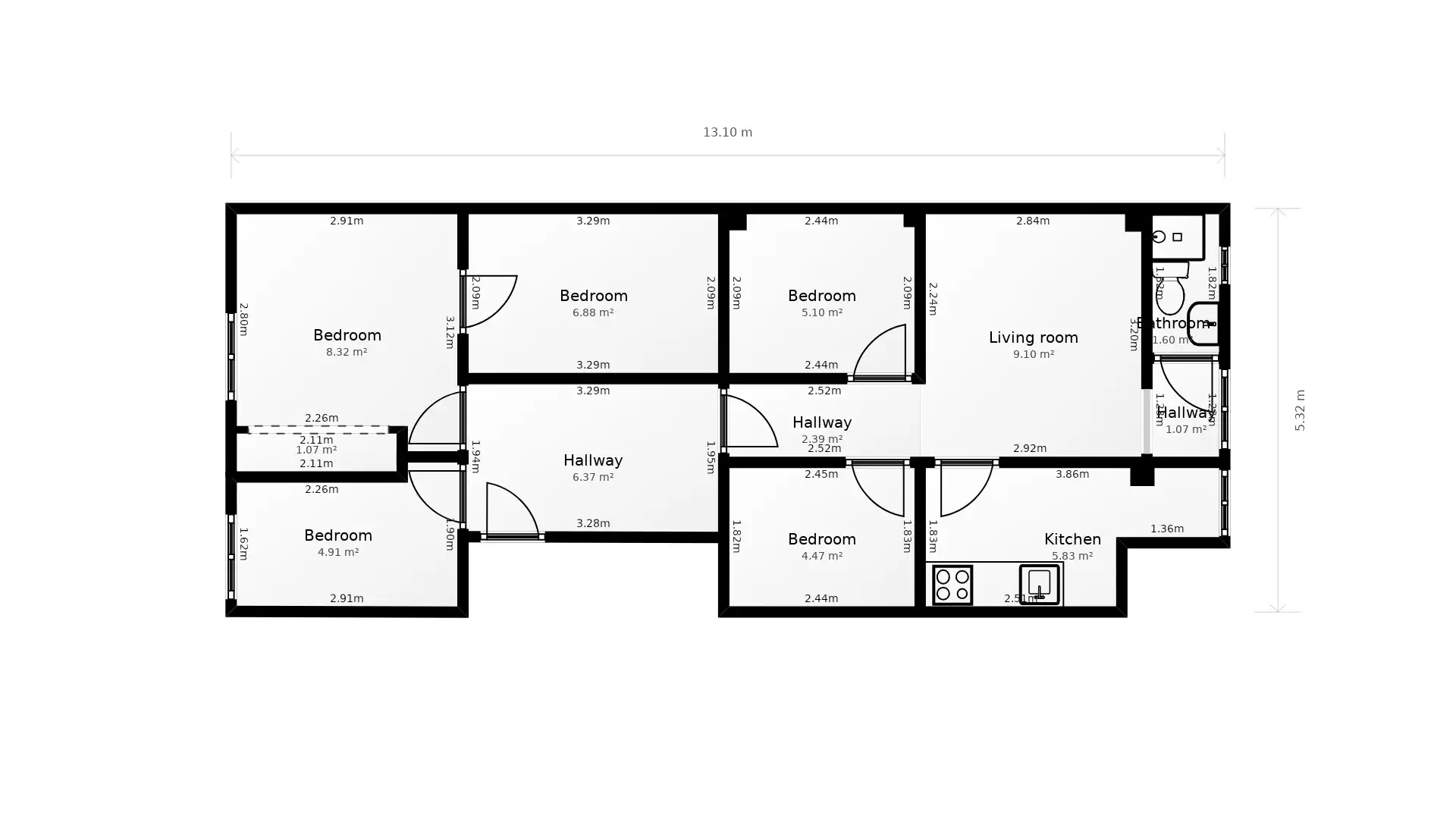 Apartments for sale in Valencia  with Air Conditioner and Balcony