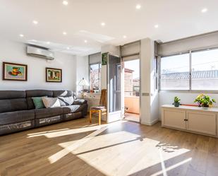 Living room of Flat for sale in Sabadell  with Heating, Terrace and Storage room