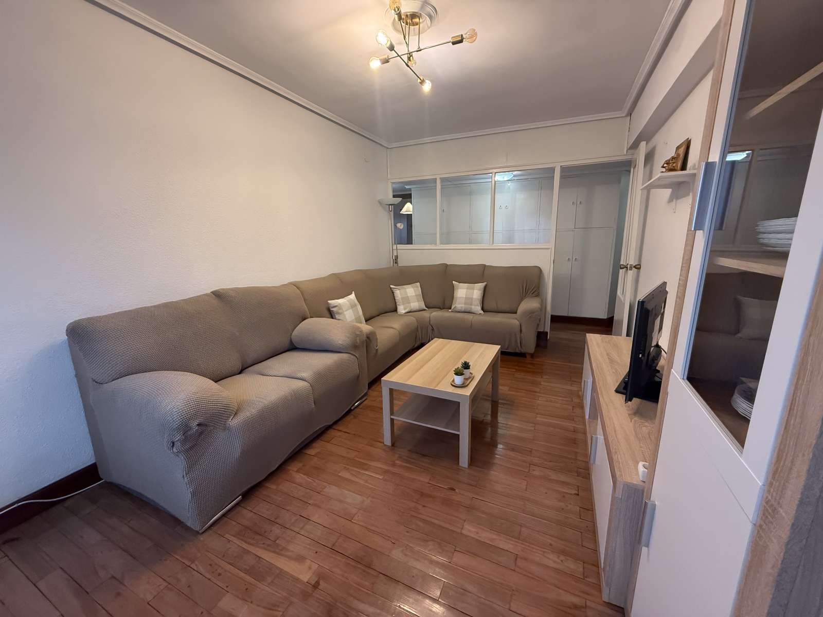 Sala d'estar de Apartament per a compartir en Bilbao  amb Aire condicionat, Calefacció i Terrassa