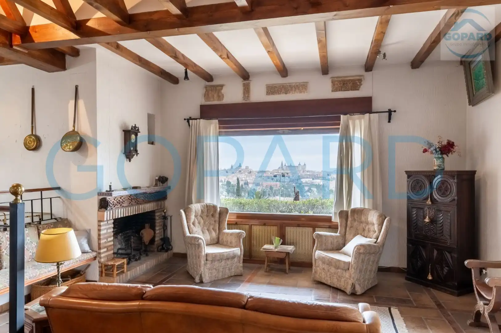 Living room of Houses for sale in Toledo  with Heating, Private garden and Terrace