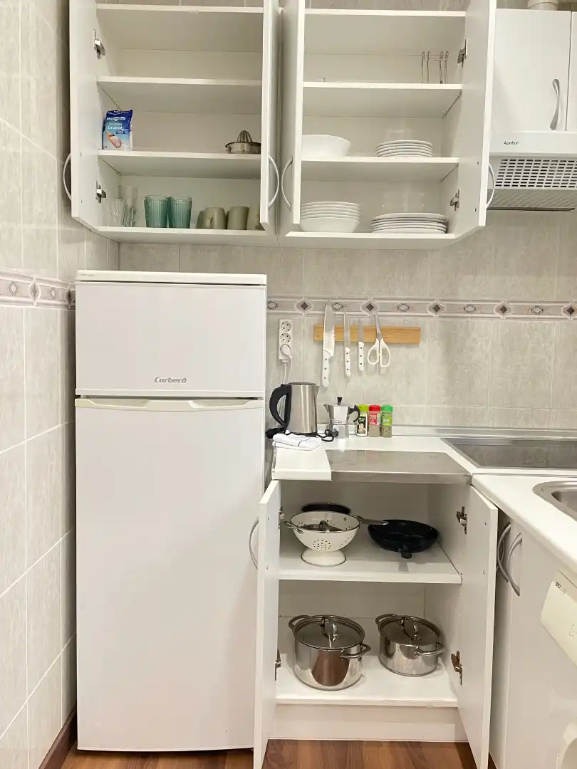 Kitchen of Flat for rent in Madrid  with Heating, Furnished and Washing machine