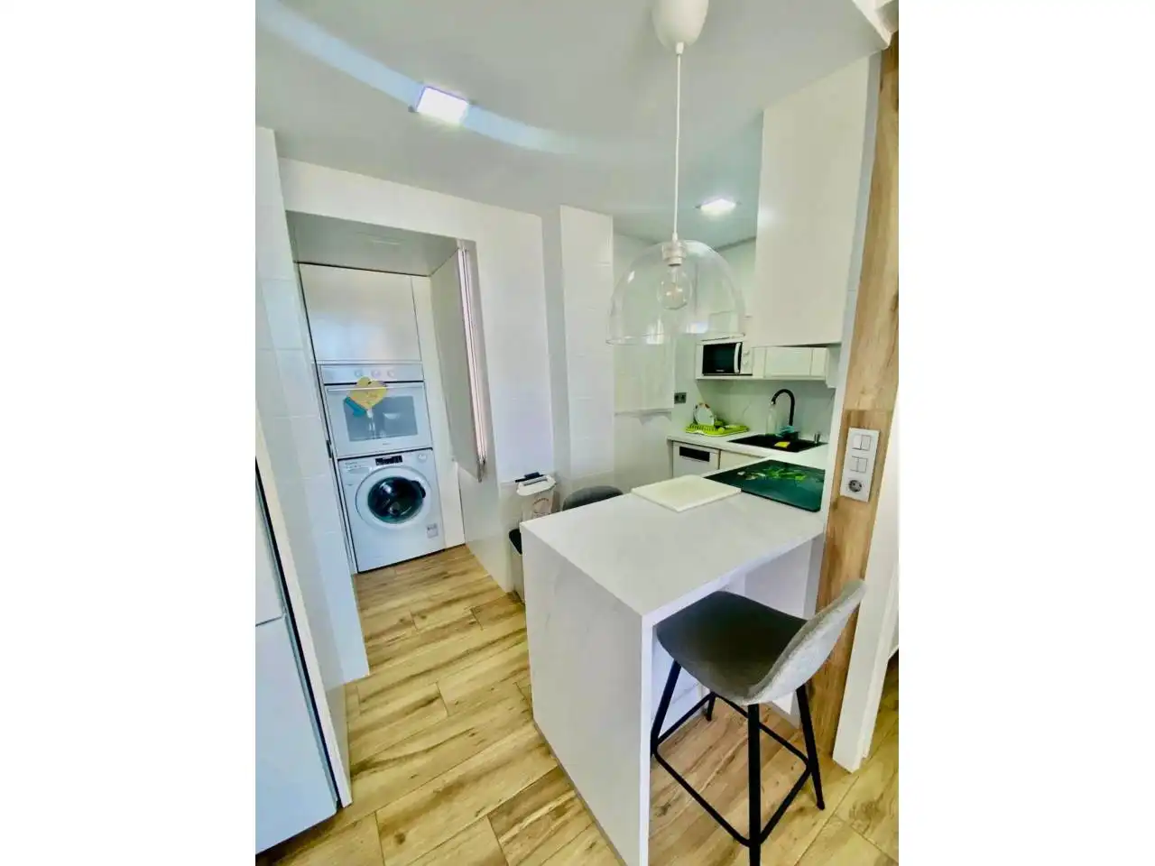 Kitchen of Flat for rent in Rincón de la Victoria  with Air Conditioner, Heating and Parquet flooring