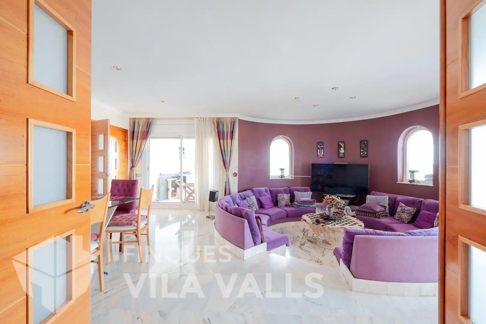 Sala de estar de Casa o chalet en venta en Caldes de Montbui con Aire acondicionado, Jardín privado y Terraza