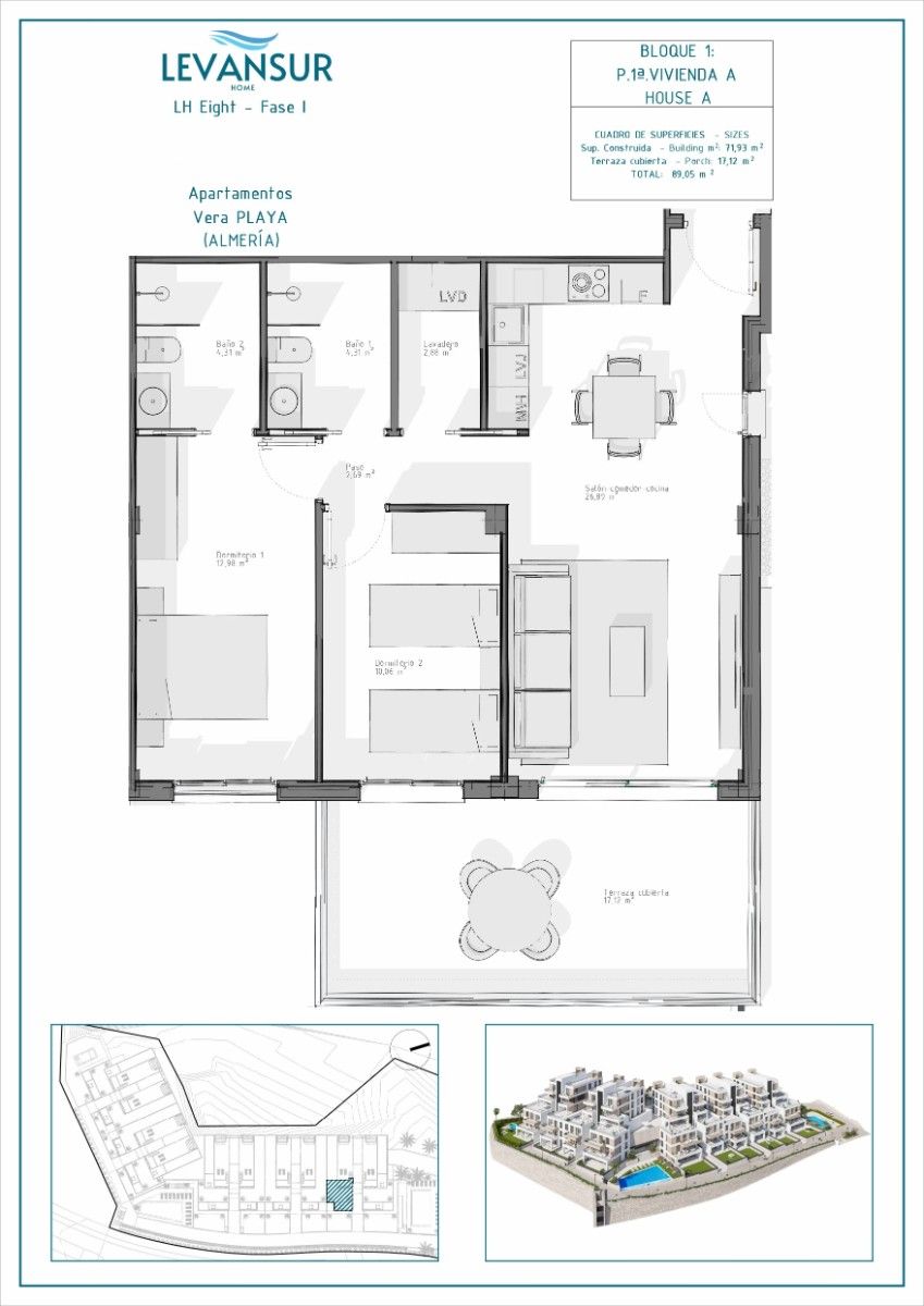 Apartment for sale in Vera  with Private garden, Terrace and Storage room