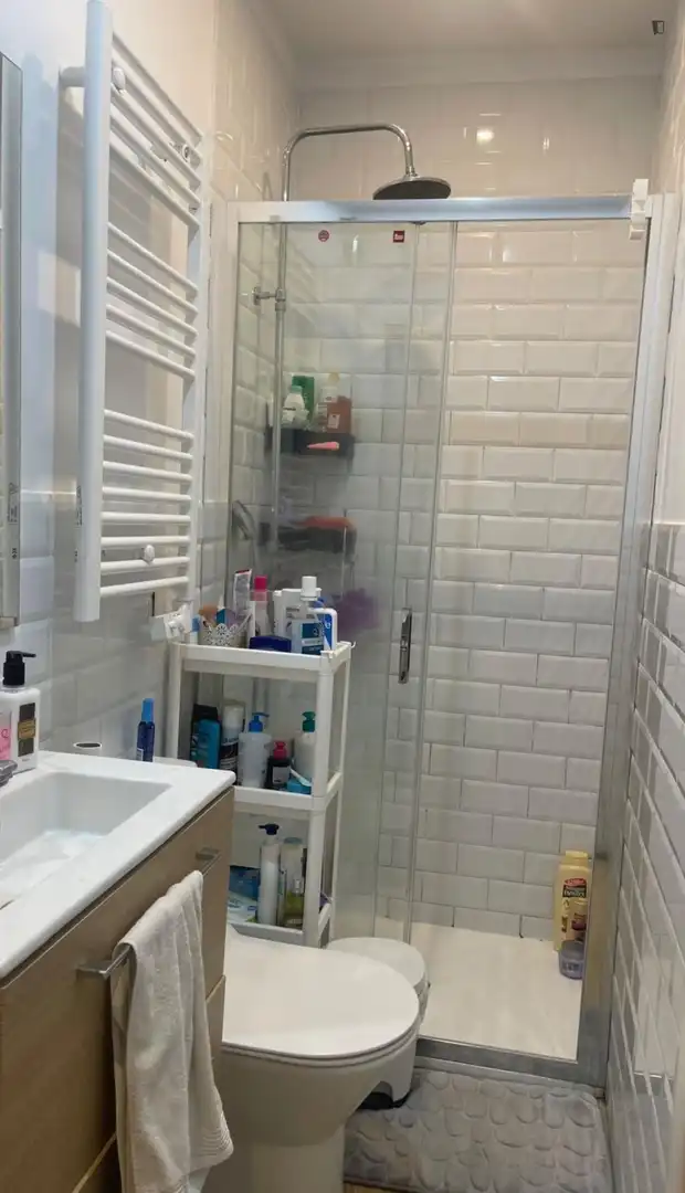 Baño de Apartamento de alquiler en  Madrid Capital con Amueblado, Horno y Lavadora