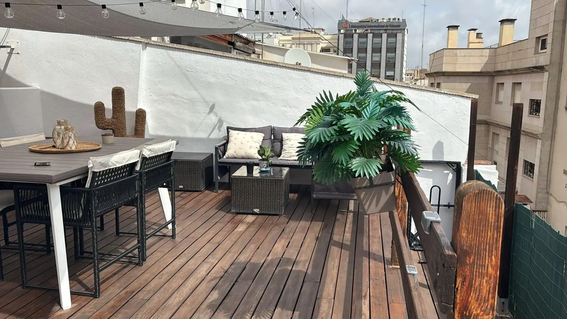 Terraza de Piso de alquiler en Valencia con Aire acondicionado, Calefacción y Parquet