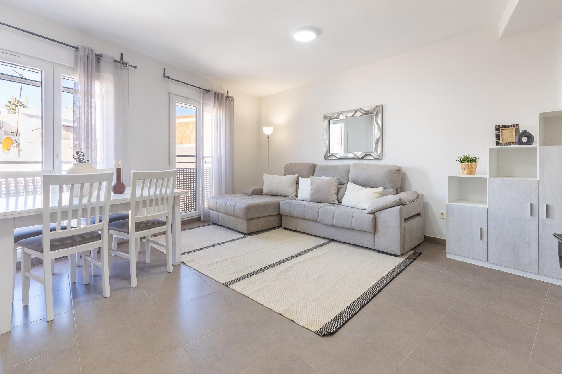 Living room of Flat for sale in La Pobla Llarga  with Air Conditioner and Balcony