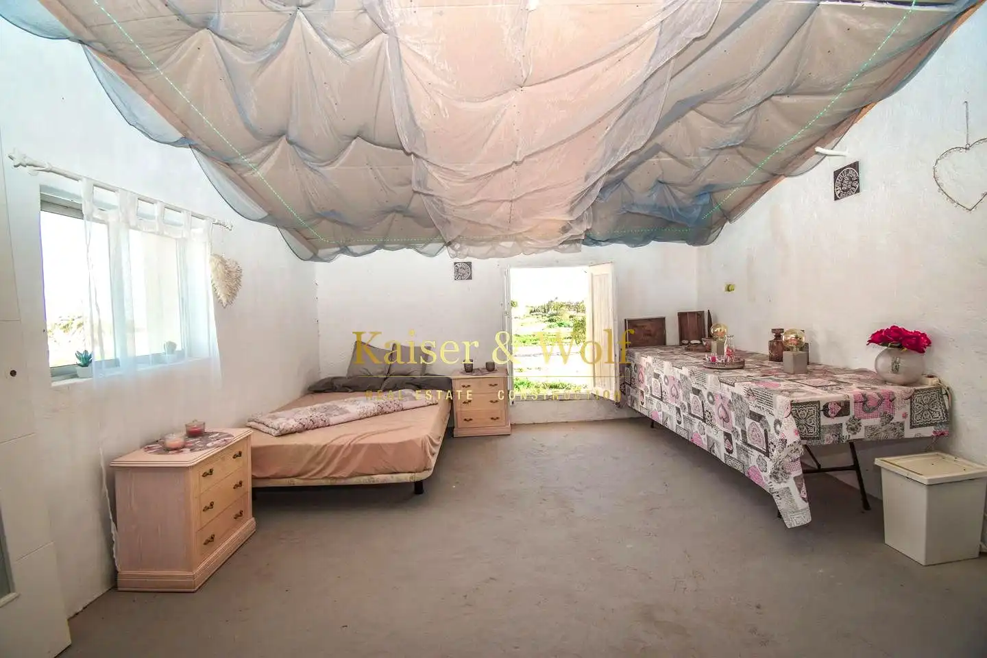 Habitación de Finca rústica en venta en Elche / Elx con Aire acondicionado y Jardín privado