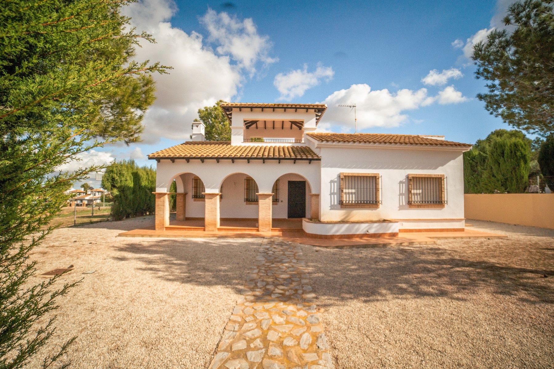 Exterior view of House or chalet for sale in Fuente Álamo de Murcia  with Swimming Pool