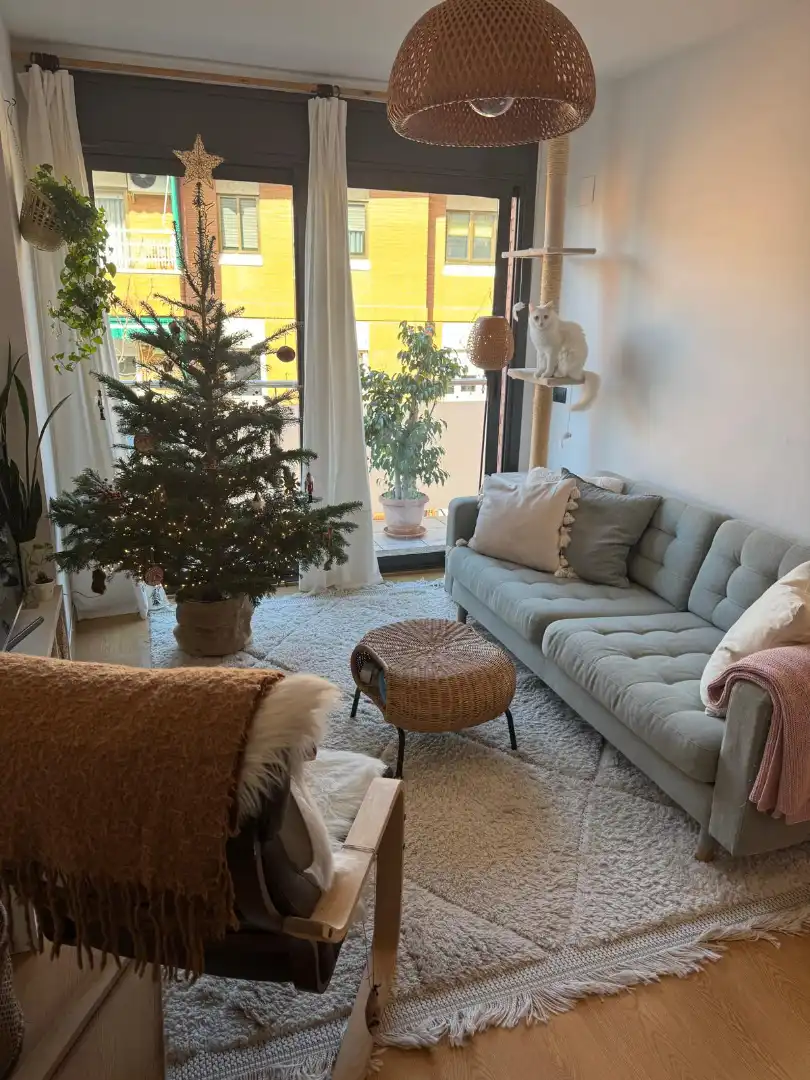 Sala de estar de Ático en venta en Badalona con Aire acondicionado, Calefacción y Terraza