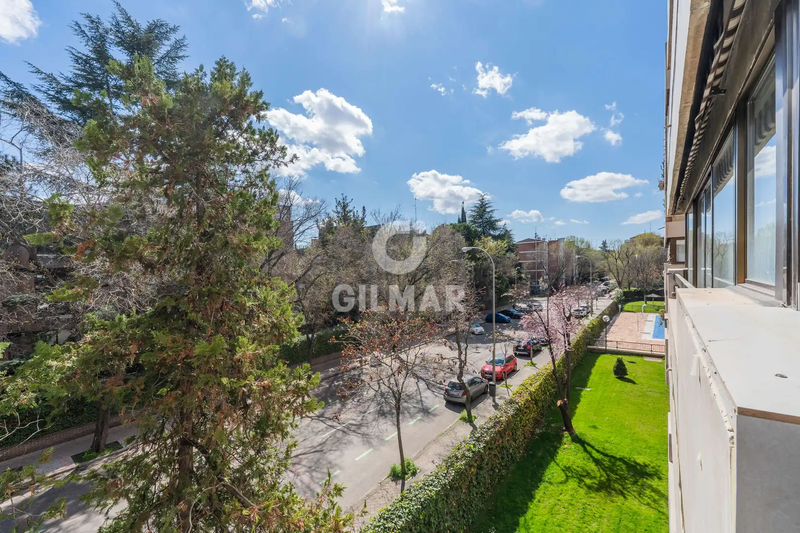 Exterior view of Flat for sale in Madrid  with Heating, Private garden and Swimming Pool