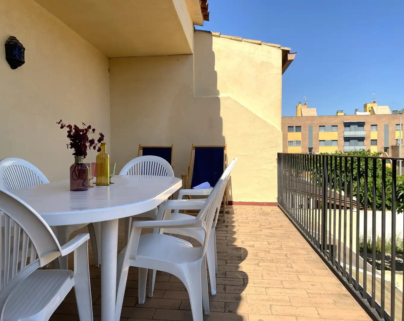 Terraza de Casa adosada en venta en Sant Pere Pescador con Aire acondicionado, Jardín privado y Terraza
