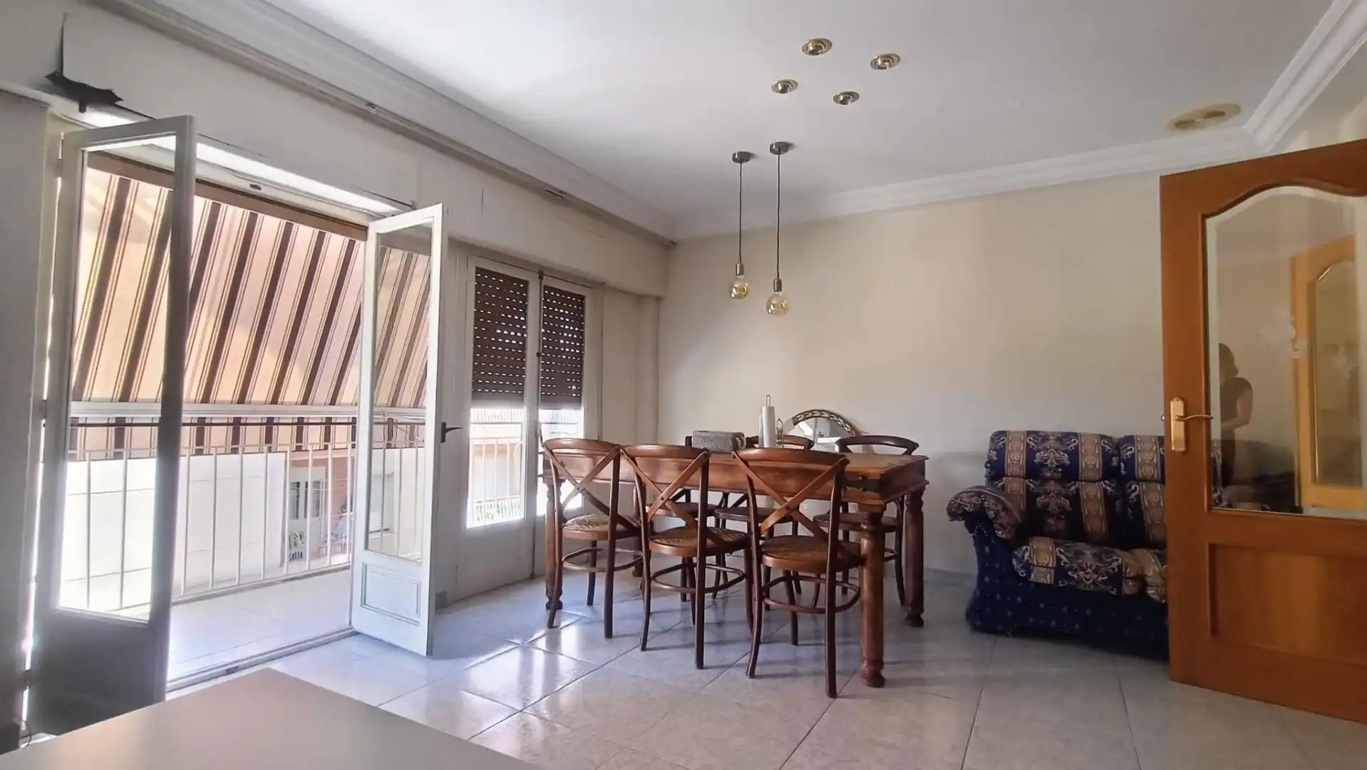 Dining room of Flat for rent in Elche / Elx  with Air Conditioner, Furnished and Balcony