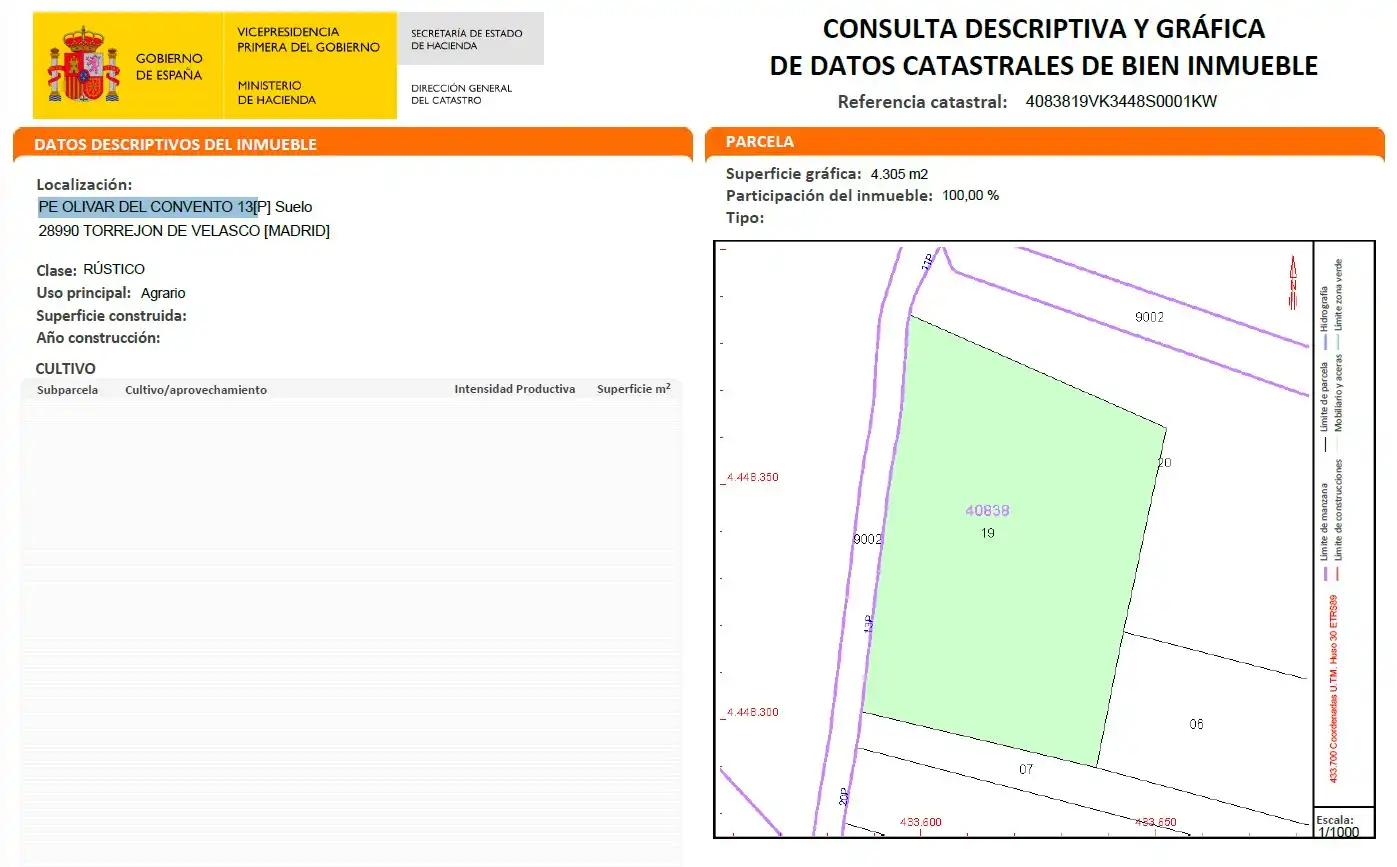 Residential land for sale in Torrejón de Velasco, imagen 2