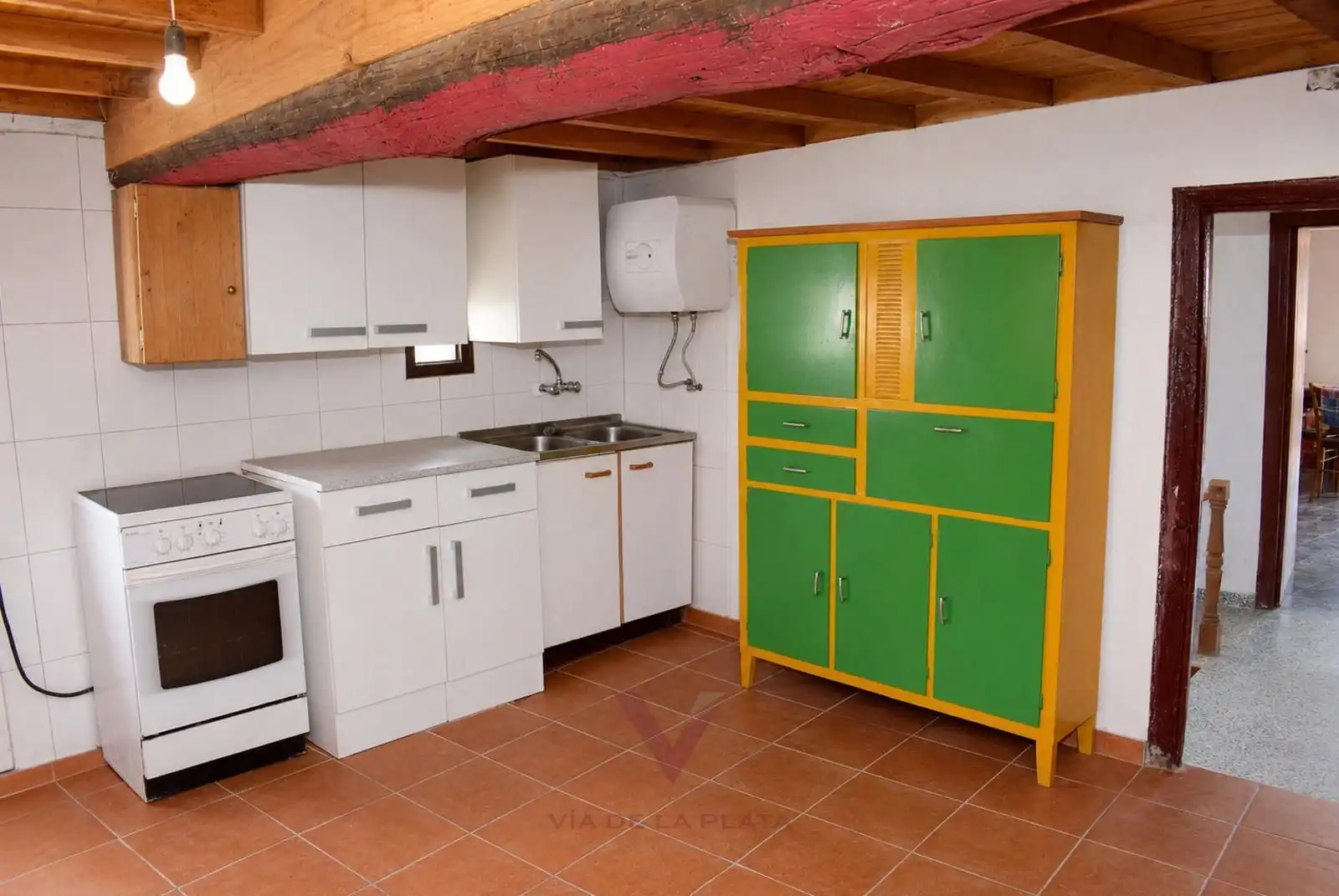 Küche von Einfamilien-Reihenhaus zum Verkauf in San Esteban de la Sierra mit Heizung, Terrasse und Möbliert