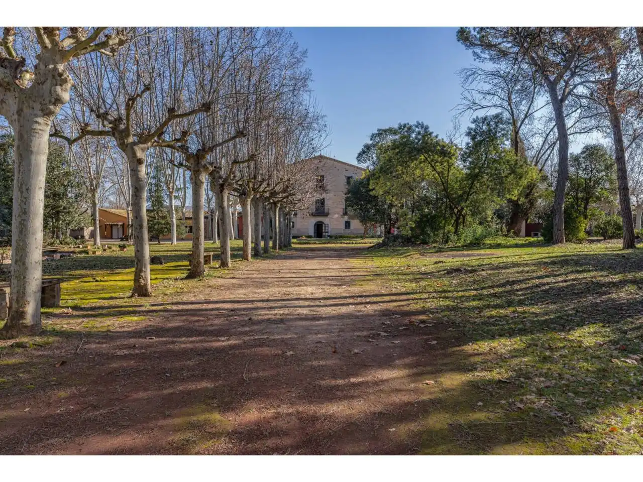 Vista exterior de Finca rústica en venta en Riudellots de la Selva con Calefacción, Jardín privado y Terraza