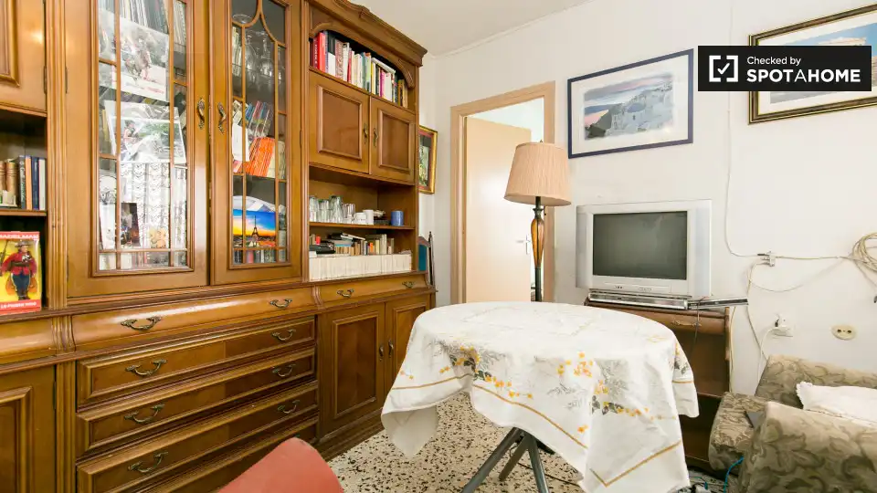 Sala de estar de Piso de alquiler en Granada con Aire acondicionado, Calefacción y Amueblado