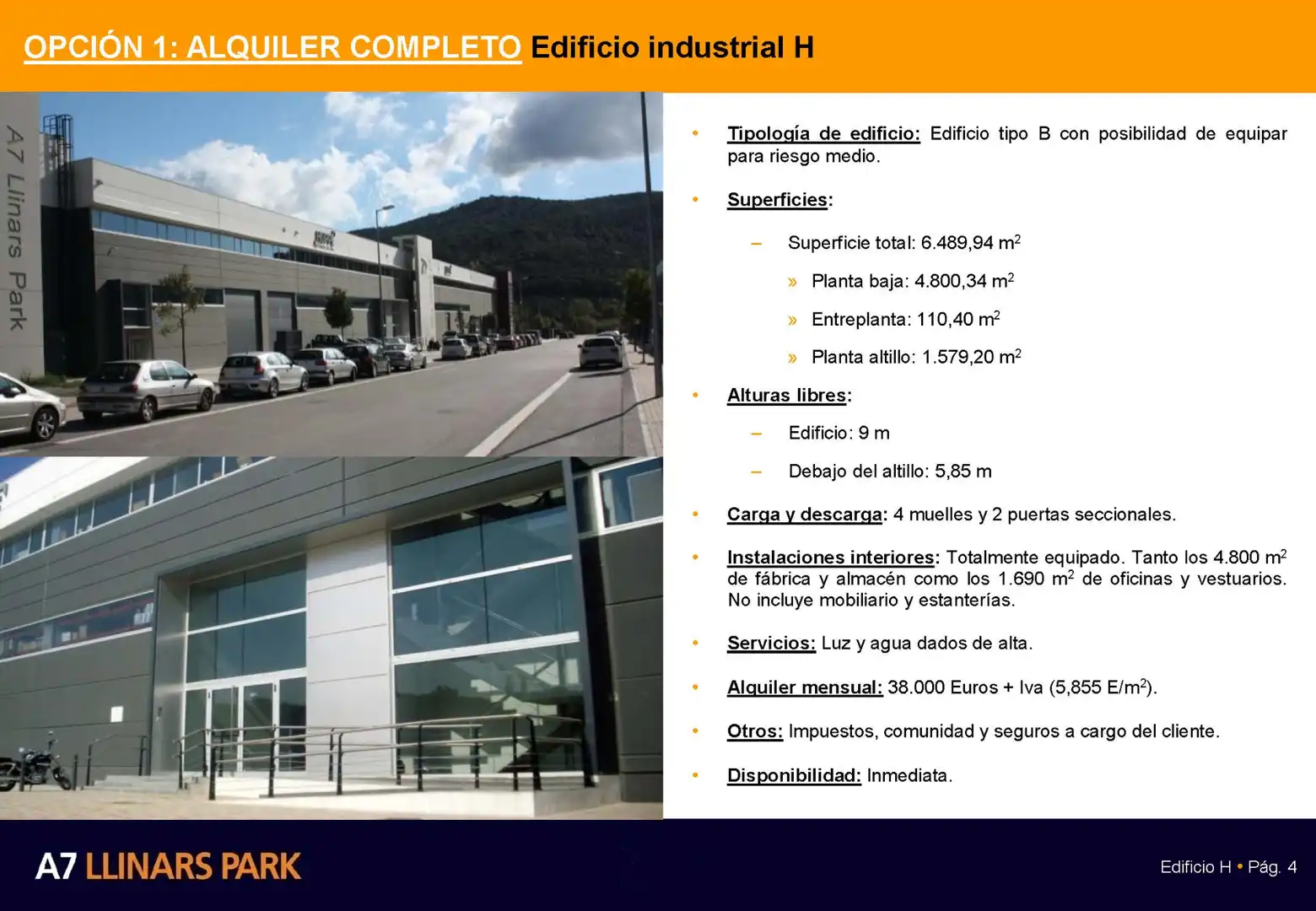 Nau industrial de lloguer a Avinguda del Mogent