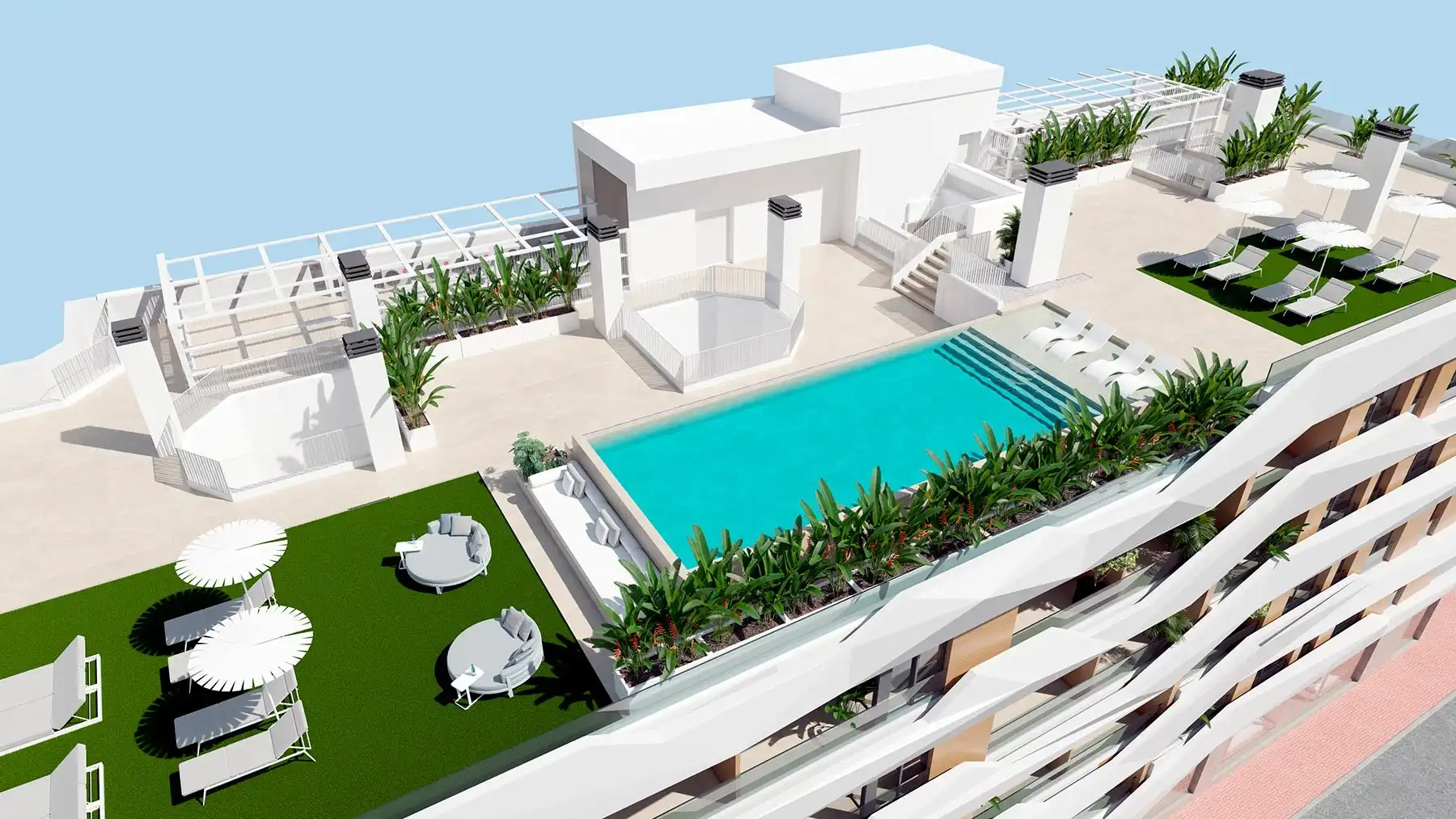 Ático con piscina en venta en Guardamar Playa, imagen 17